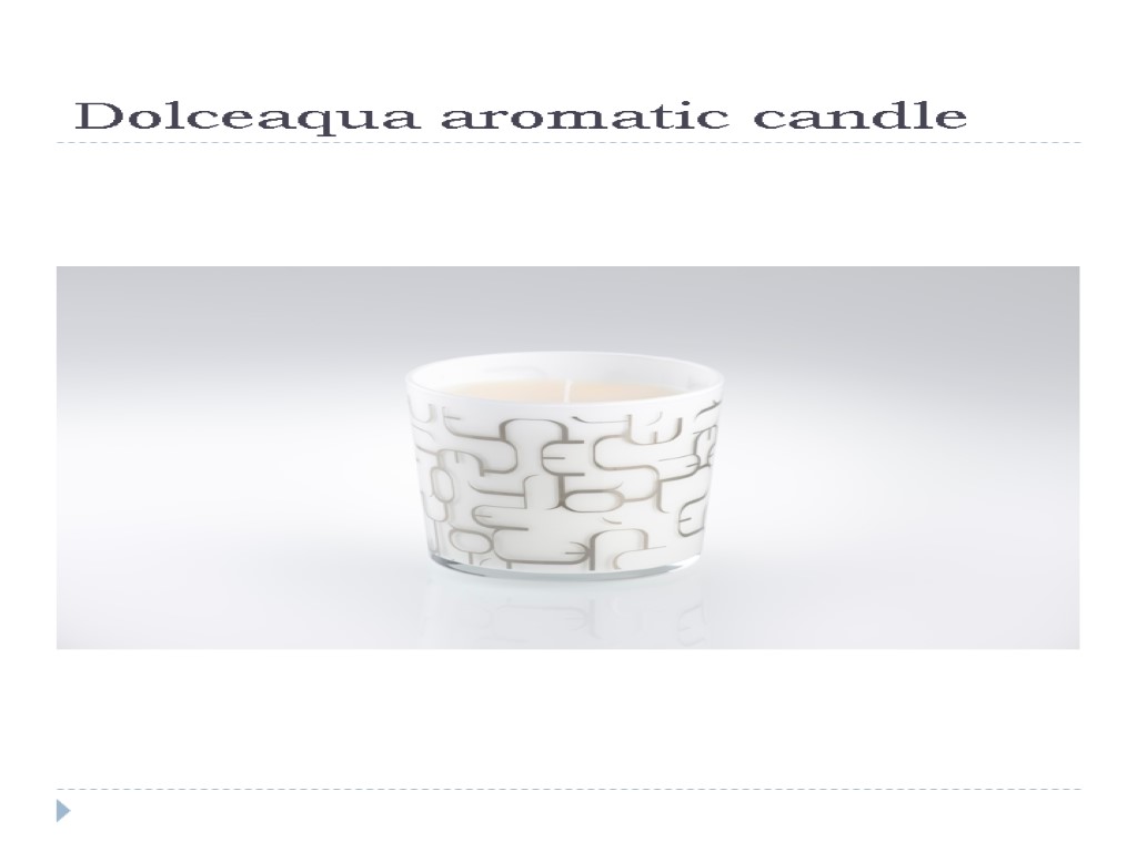 Dolceaqua aromatic candle